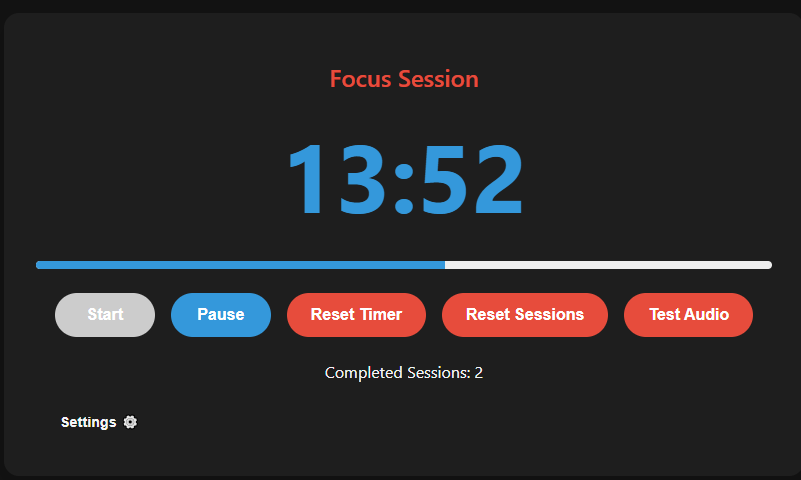 Pomodoro Website